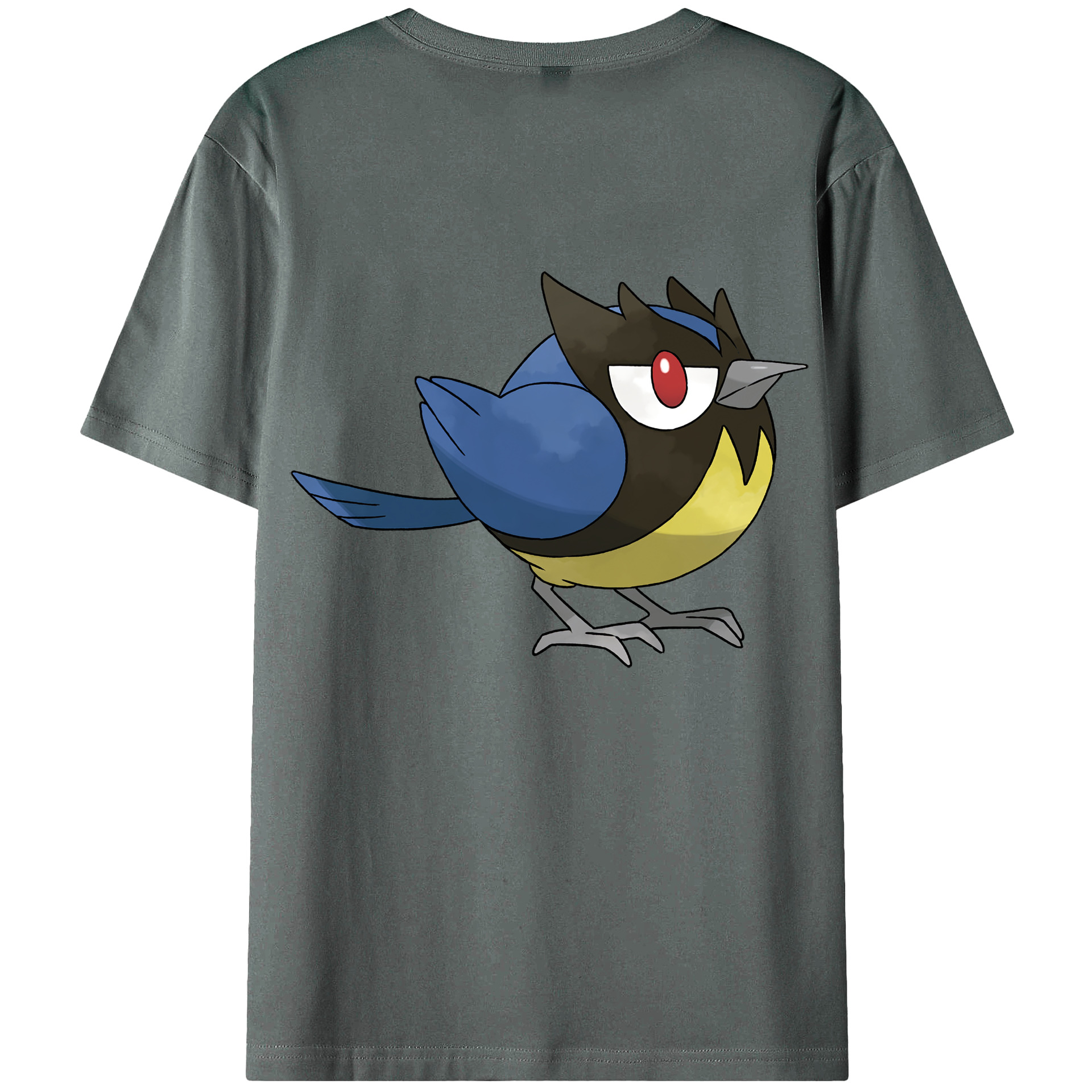 （画像用） ポケットモンスター Pokémon 綿100％ メンズ半袖Tシャツ（バックプリント） 通気性